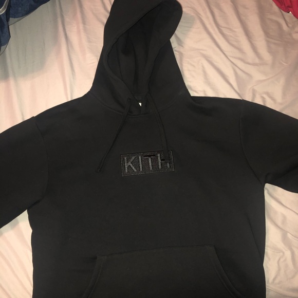 Kith Tops - Kith triple black box logo hoodie